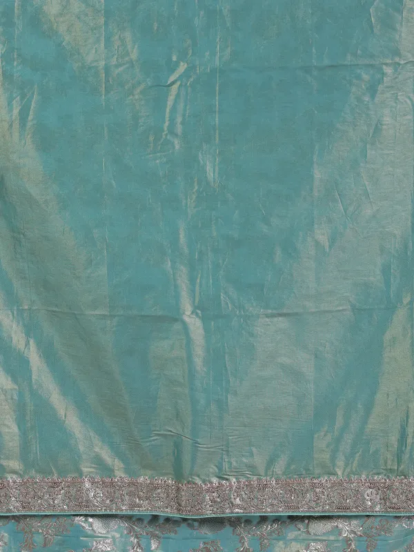 Sage green banarasi silk saree for weddings