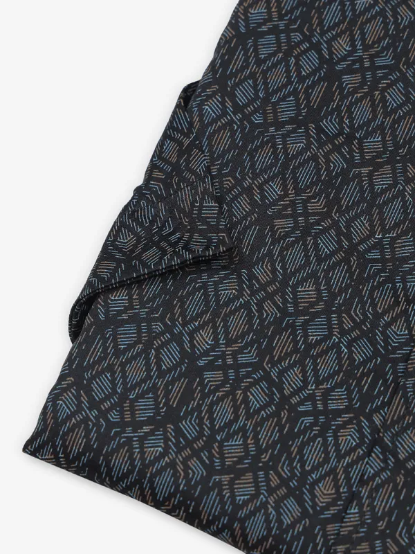 SDW printed navy cotton shirt