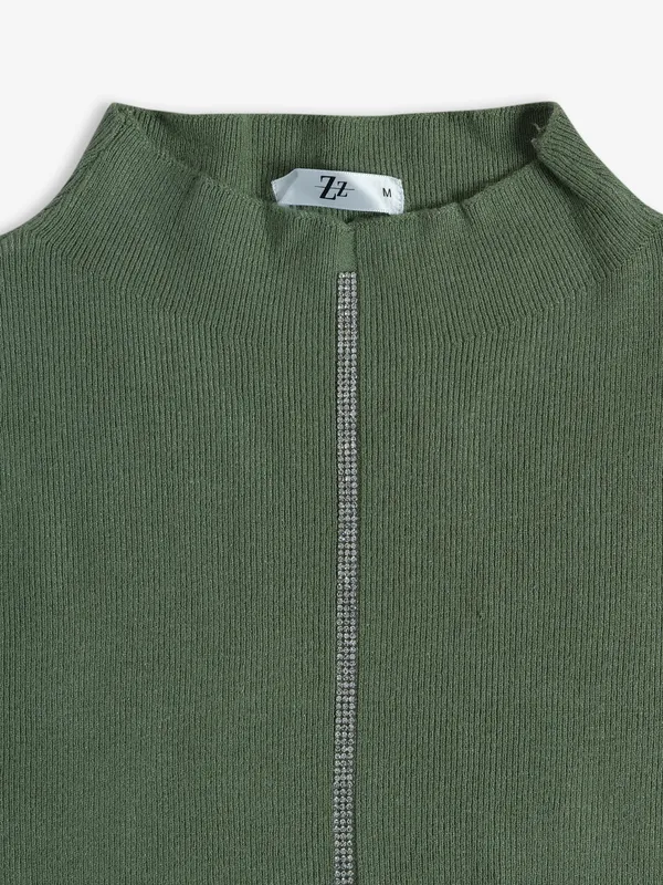 Sheczzar green knitted top