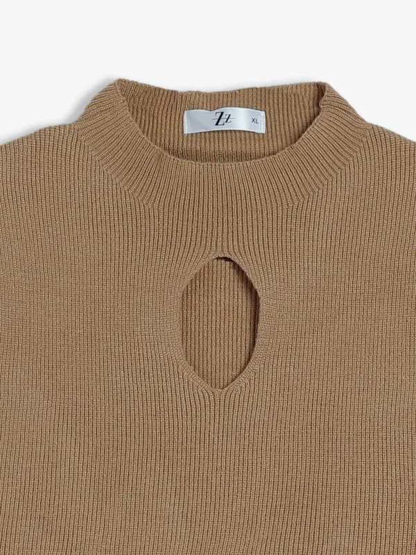 Sheczzar knitted khaki crop top