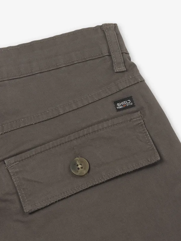 SHIELD brown cotton shorts