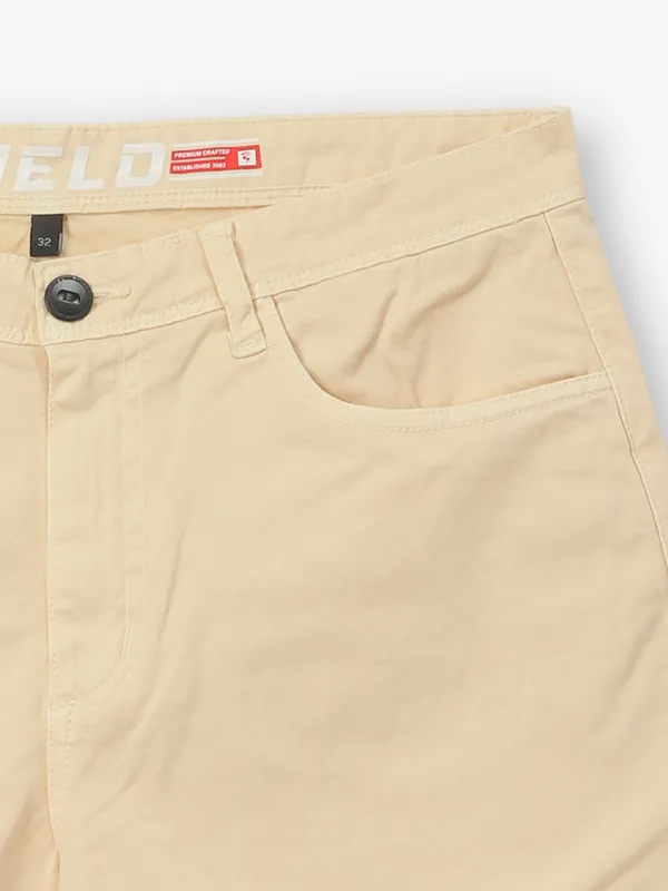 SHIELD cotton beige shorts