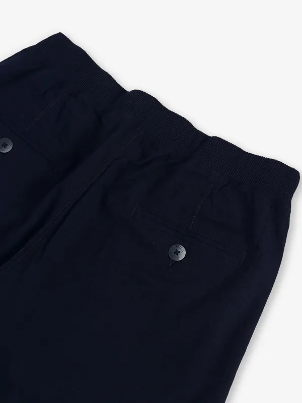 SHIELD navy solid cotton hsorts