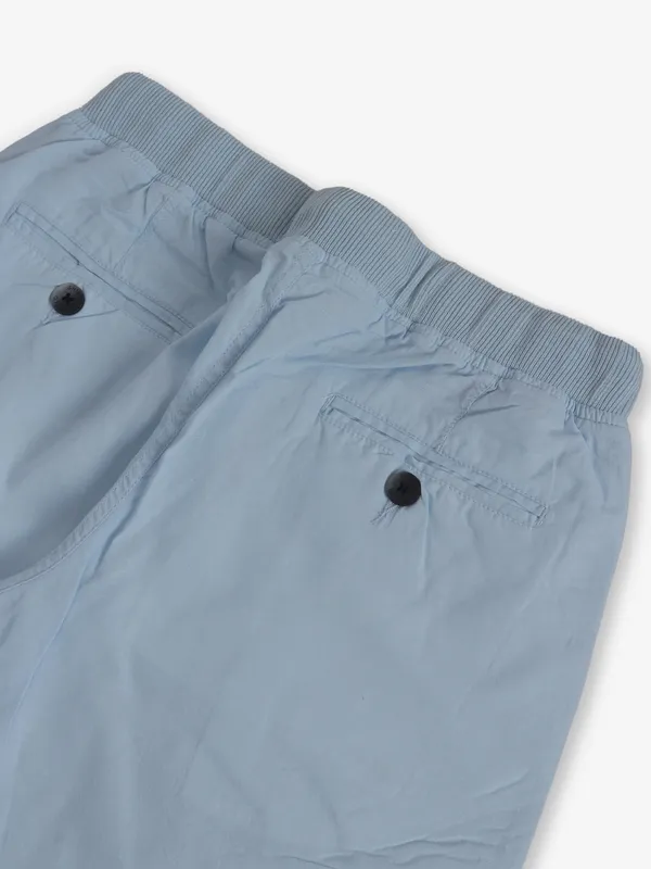 SHIELD sky blue cotton shorts