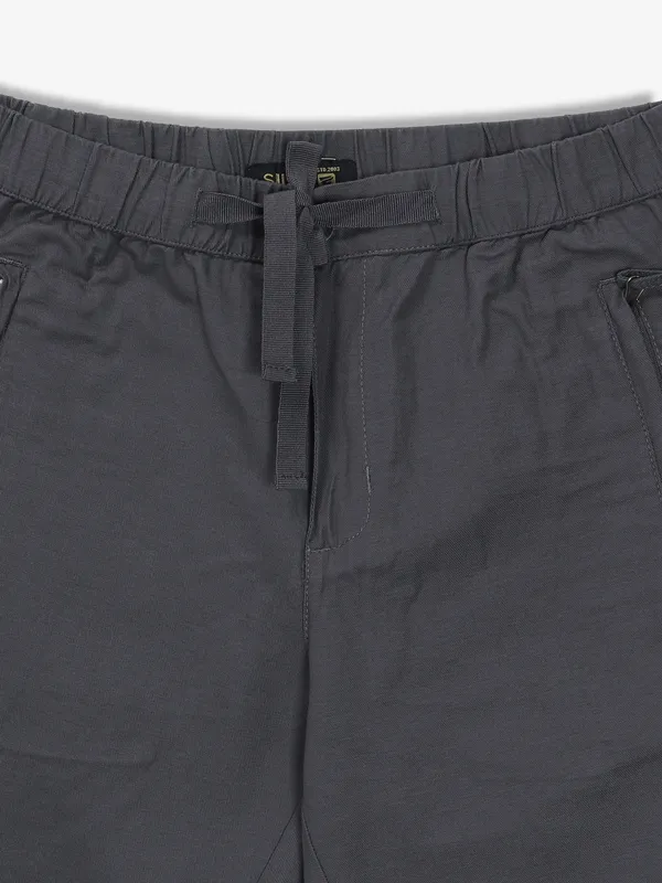 SHIELD solid dark grey shorts