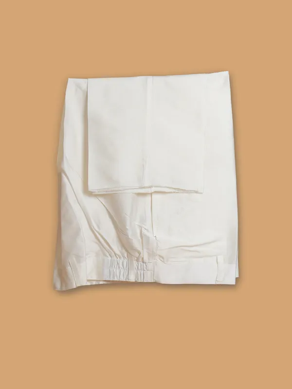 Shiny peach silk waistcoat set for men