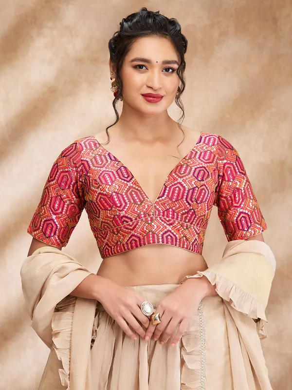 Pink Readymade Blouse Shop Stunning Pink Blouses for Sarees in
