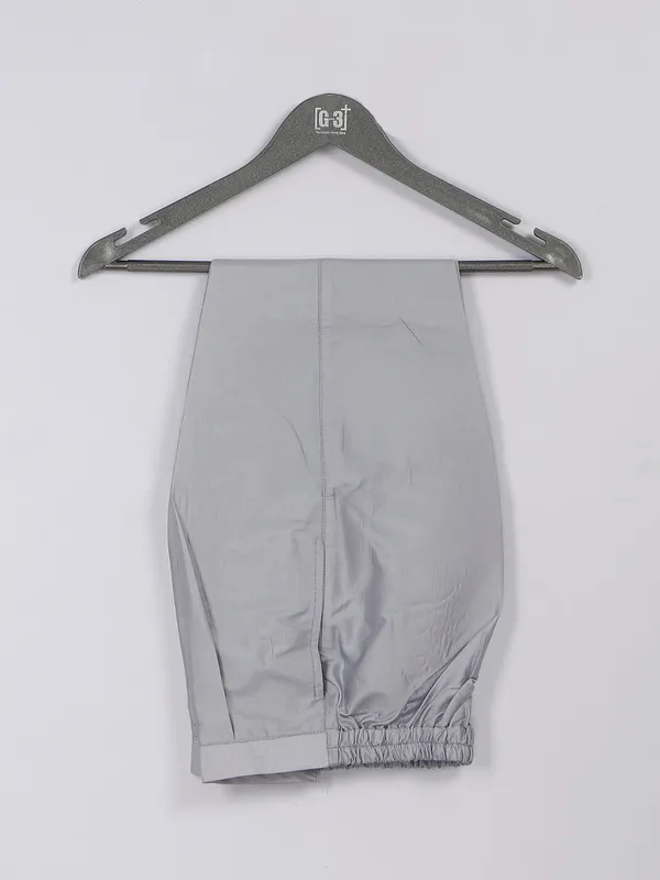 Silk light grey wedding wear boys indo western