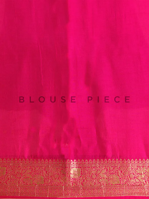 Silk off white wedding saree