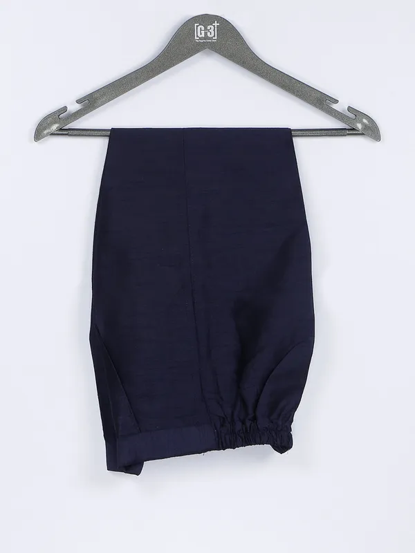 Silk wedding wear navy boys indowestern
