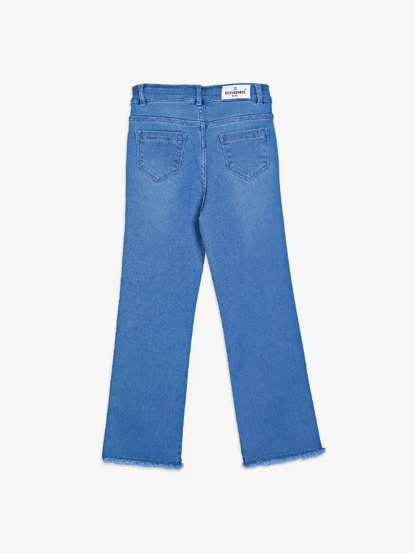 Silver Cross blue washed straight jeans