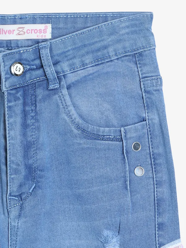 Silver Cross light blue ripped jeans