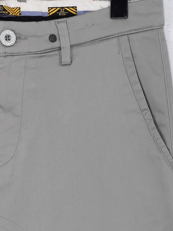 Sixth Element light grey cotton casual trouser