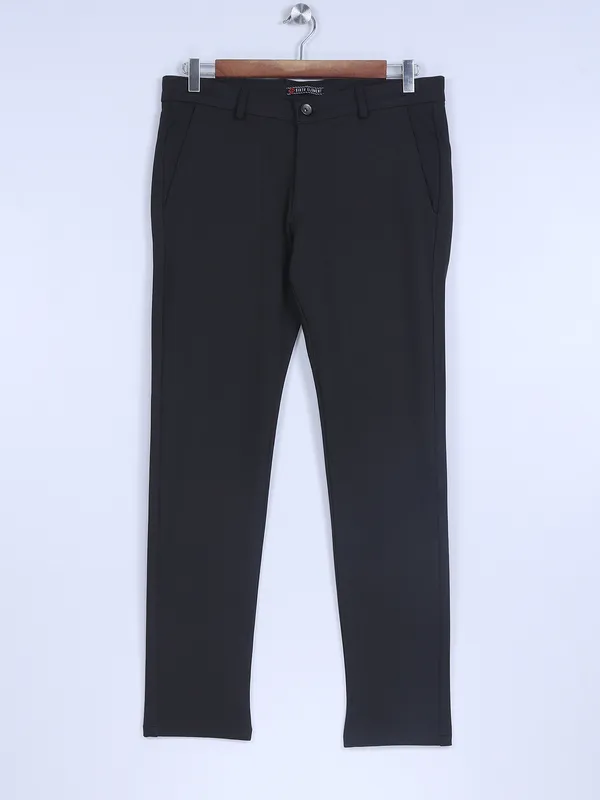Sixth Element charcoal grey cotton trouser