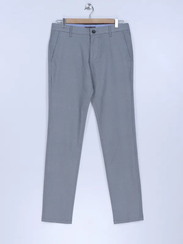 Sixth Element grey and blue cotton trouser