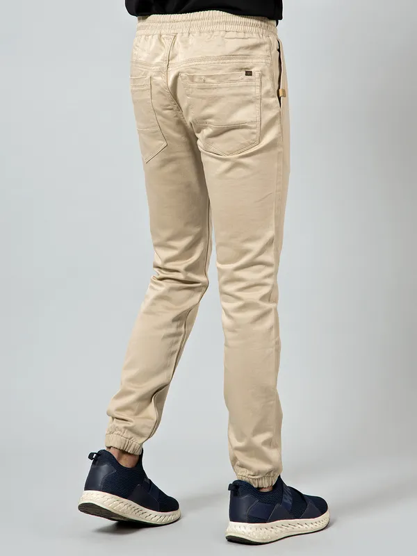 Sixth Element presents beige hue track pant