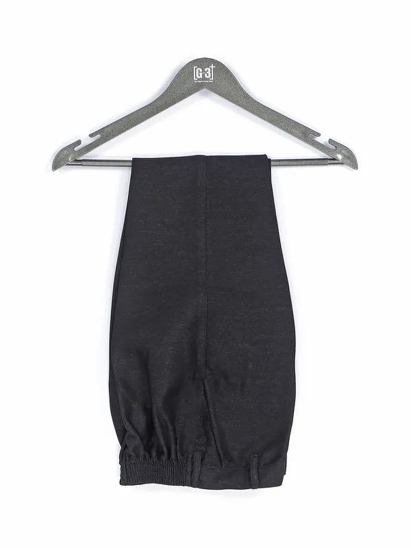 Solid terry rayon black coat suit