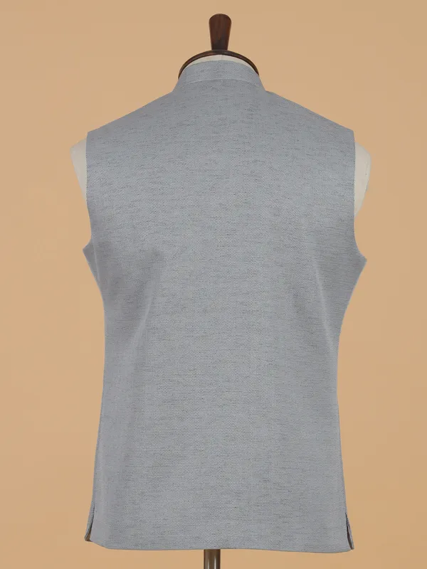 Sophisticated grey cotton waistcoat
