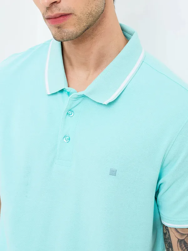 SPYKAR aqua slim fit cotton t-shirt