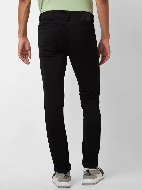 SPYKAR black skinny fit solid jeans