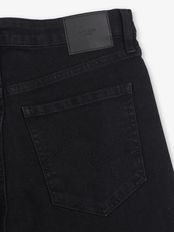 SPYKAR black slim fit denim jeans