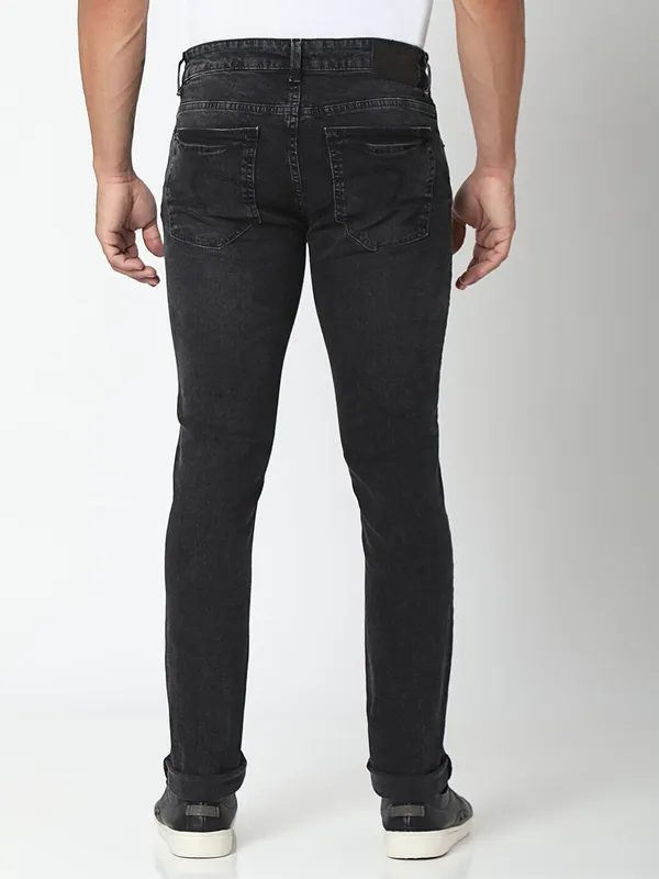 Spykar black washed skinny jeans