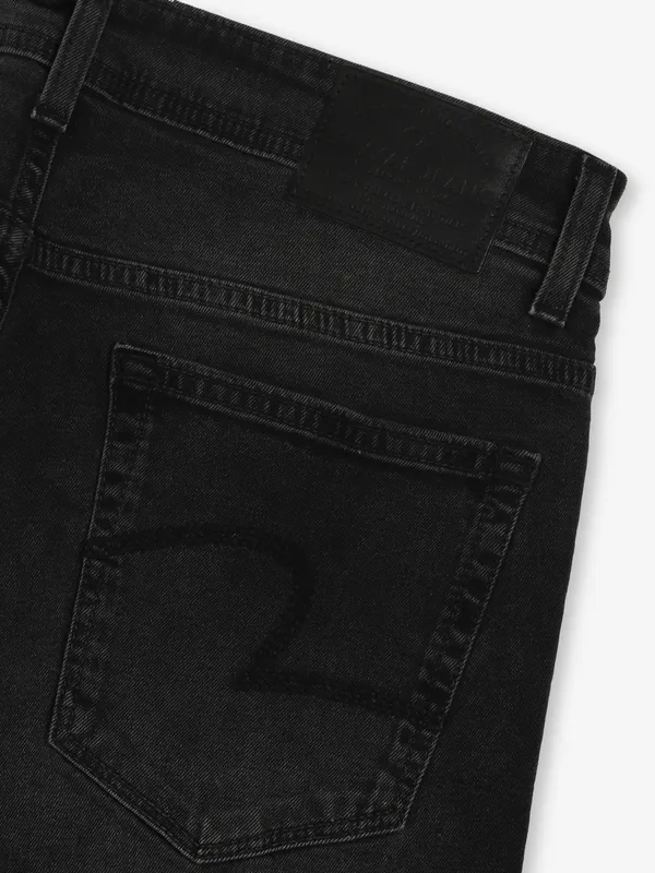 SPYKAR carbon black washed denim jeans