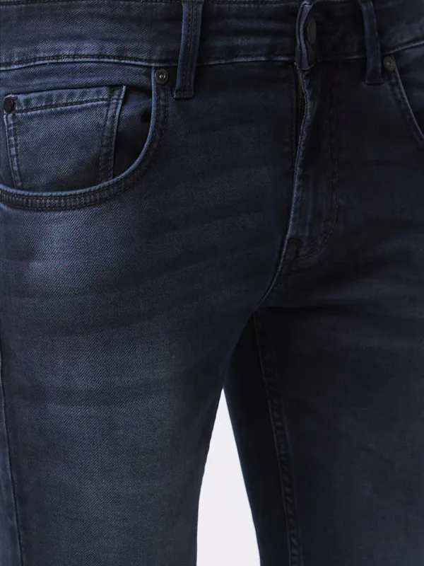 SPYKAR dark blue skinny fit washed jeans