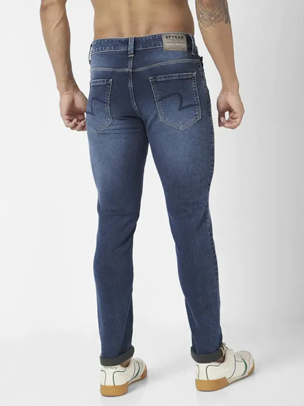 Spykar dark blue slim fit narrow jeans