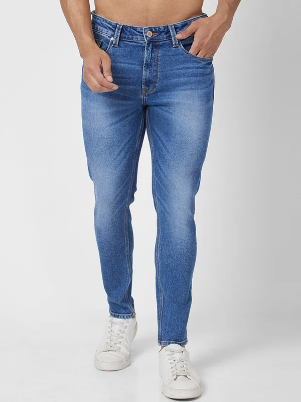 Spykar dark blue washed jeans