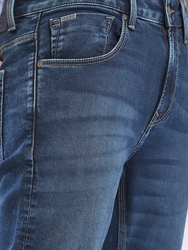 SPYKAR deep blue skinny washed denim jeans