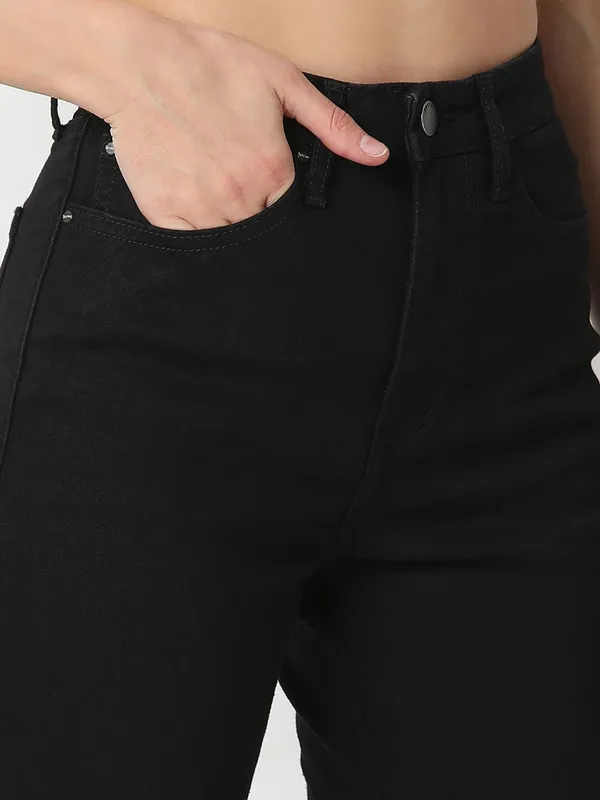 SPYKAR denim jeans in solid black