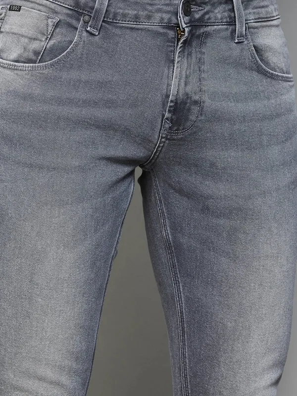 SPYKAR grey denim washed jeans