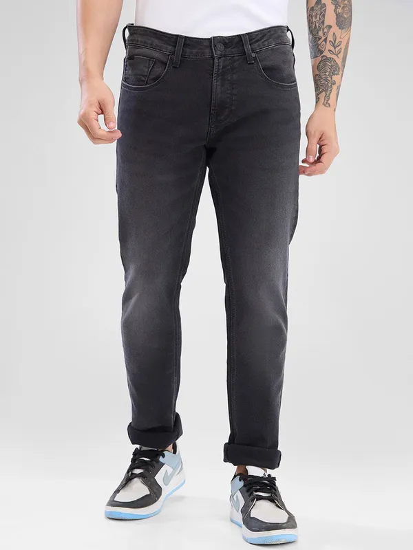 SPYKAR grey skinny fit washed denim jeans
