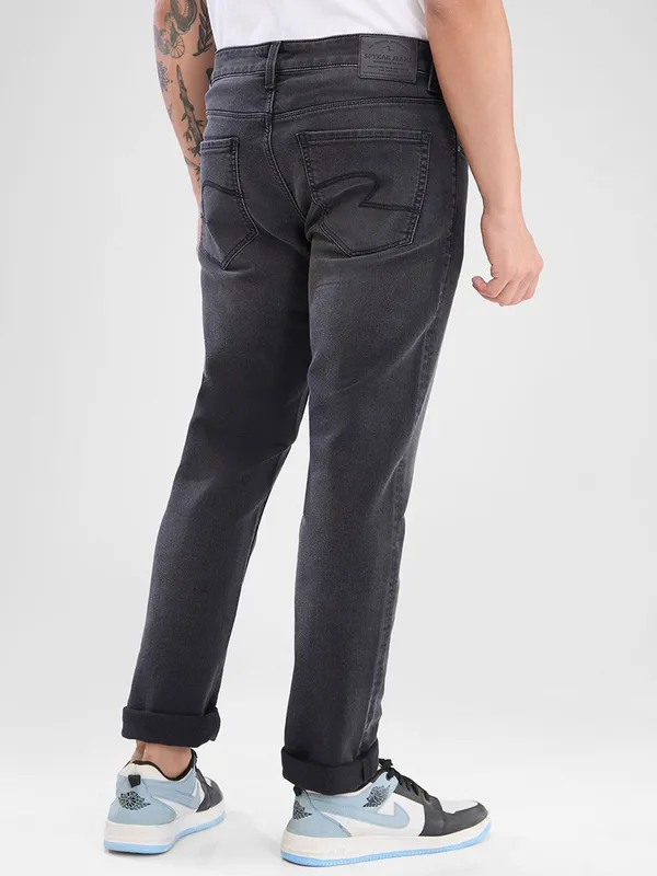 SPYKAR grey skinny fit washed denim jeans