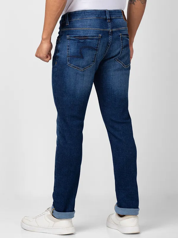 Spykar indigo blue skinny fit jeans