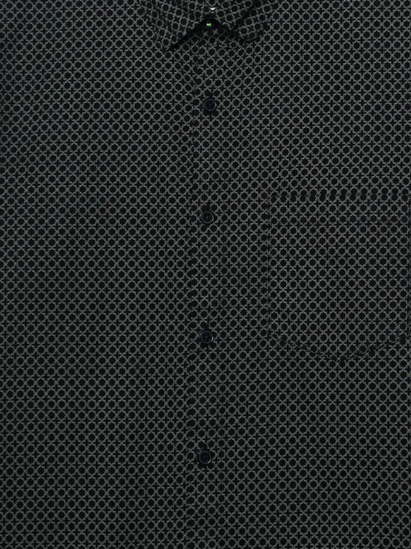 Spykar latest black cotton printed shirt