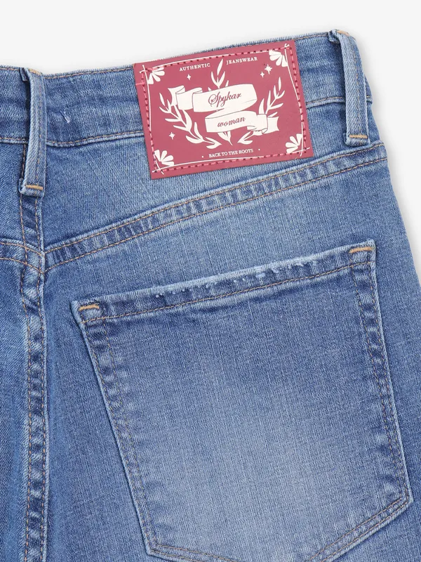 SPYKAR light blue casual ripped jeans