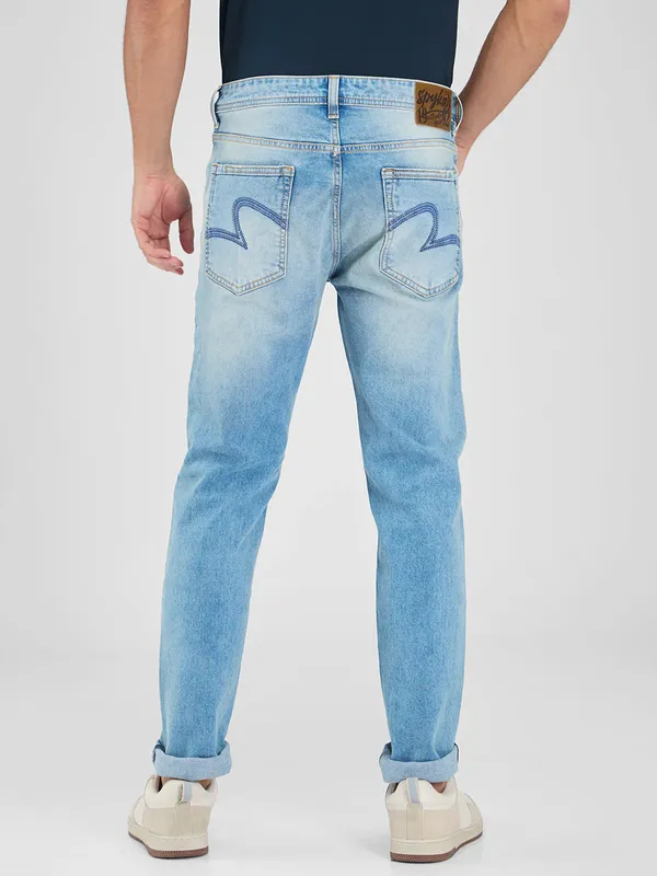 SPYKAR light blue ripped denim jeans