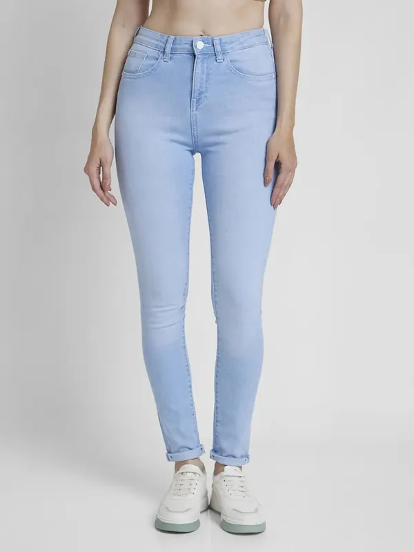 Spykar light blue washed jeans