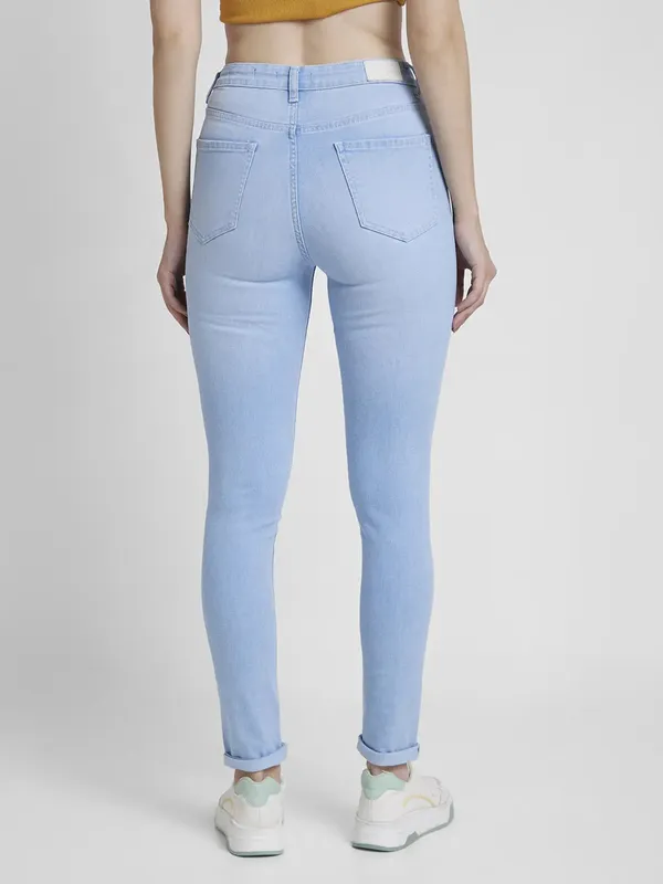 Spykar light blue washed jeans