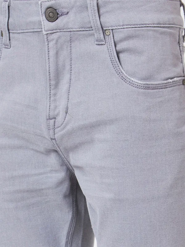 Spykar light grey solid skinny fit jeans