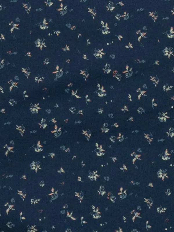 Spykar navy cotton printed shirt