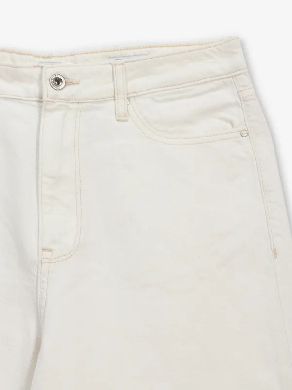 SPYKAR off-white solid jeans