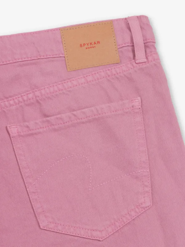 SPYKAR pink denim solid bootcut jeans