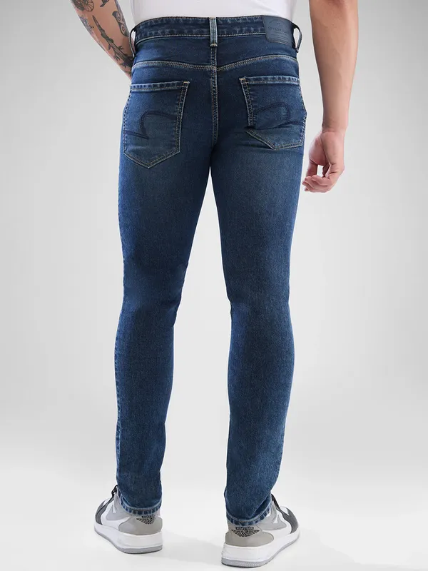 SPYKAR skinny fit denim blue jeans for men