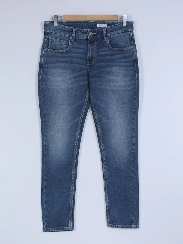 Spykar slim fit dark blue washed jeans