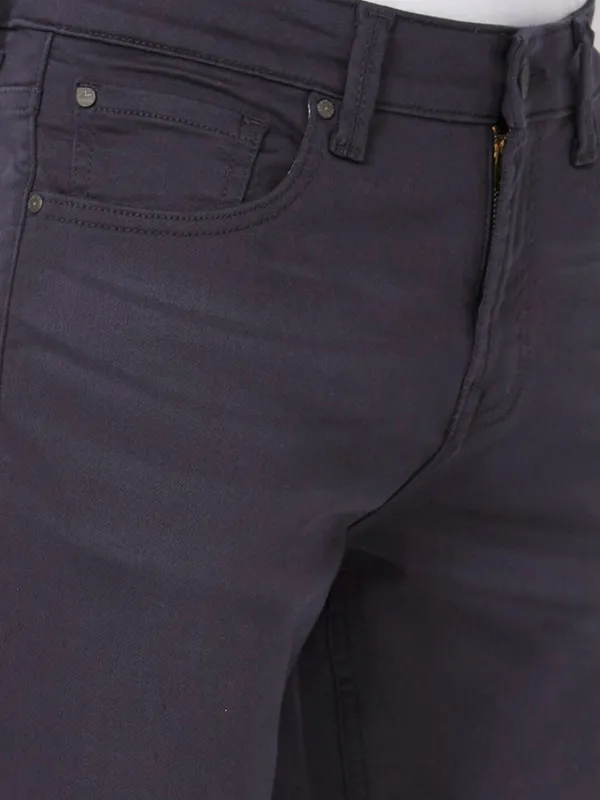 Spykar solid black jeans in slim fit