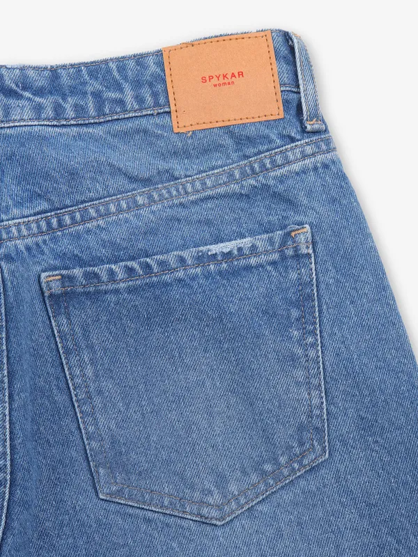 SPYKAR straight fit jeans in solid blue