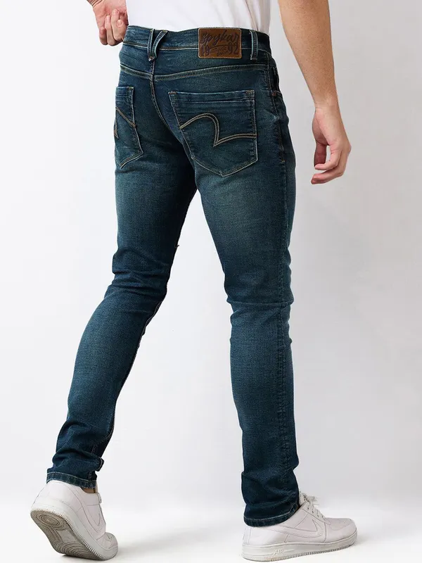 SPYKAR vintage blue washed skinny fit denim jeans